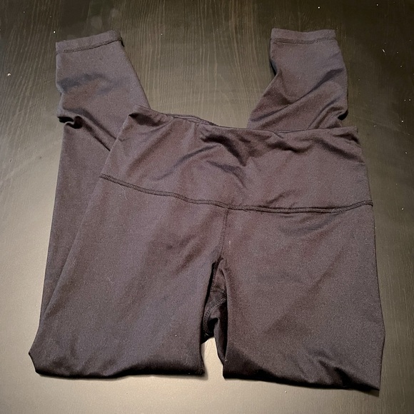 Black Athletic / Sport Full Length Leggings- Has Small Pocket, Size Small - Picture 1 of 5